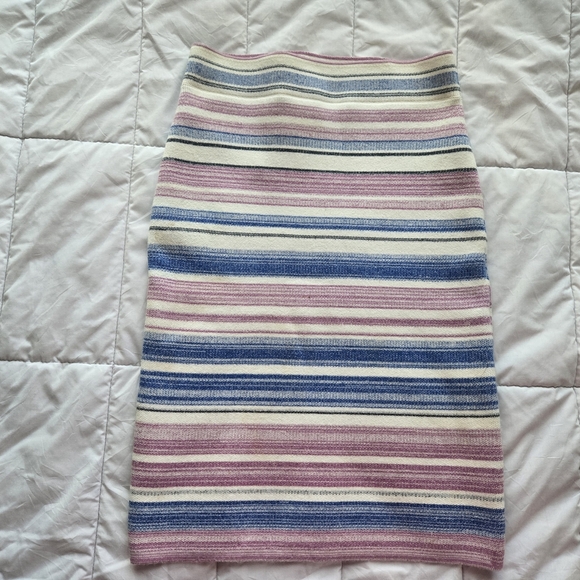 BCBG MAXAZRIA Striped Multicolor Women's Skirt Size XS - Picture 1 of 5